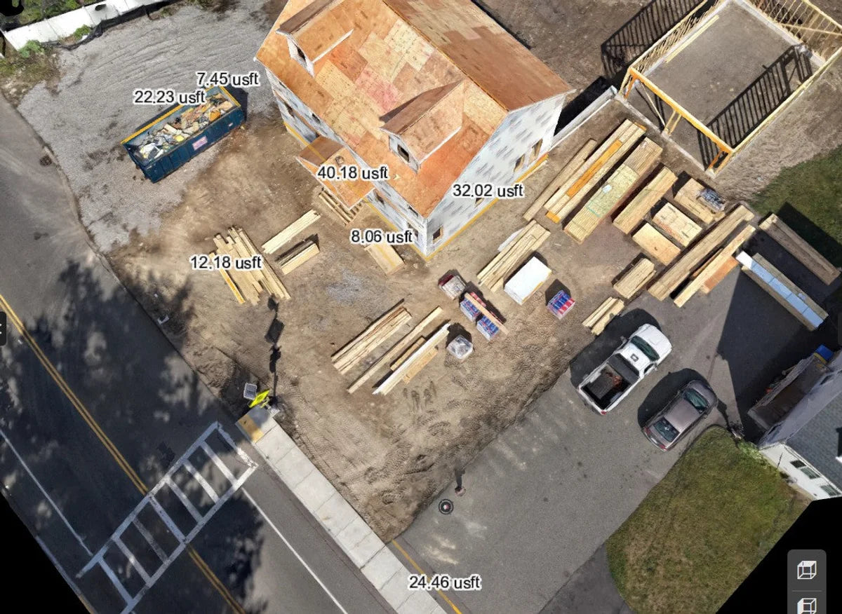 North Street MipMap reconstruction with measurement annotations